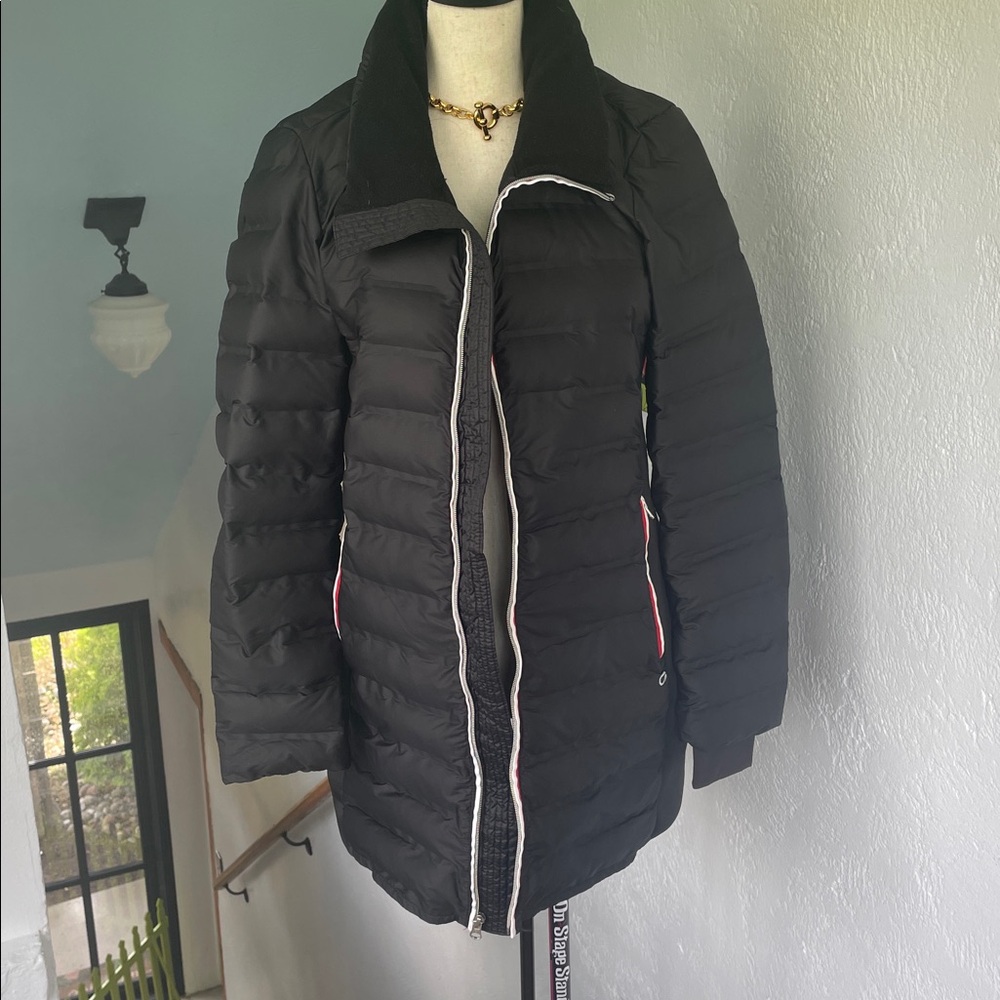 GapFit Black Puffer Coat with Removable Hood Size Medium